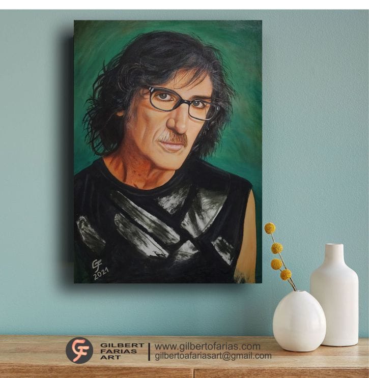 Charly Garcia retrato con acrilicos Gilbert Farias Art Charly Garcia retrato con acrilicos Gilbert Farias Art